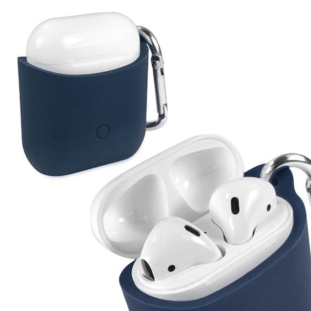 Tuff Luv B1-72 Silicone Pouch Case For Apple Airpods Headphones - Blue